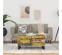 vidaXL Coffee Table 80x50x40 cm Solid Wood Reclaimed&Engineered Wood