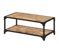 Vidaxl Coffee Table 90X45X35 Cm Solid Rough Mango Wood, Brown