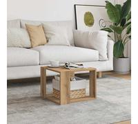 vidaXL Coffee Table Artisan Oak 40x40x30 cm Engineered Wood