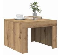 Coffee Table Artisan Oak 50x50x35cm Engineered Wood Modern Square Center Sturdy