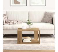 vidaXL Coffee Table Artisan Oak 51.5 x 51.5 x 30 cm Engineered Wood, Stylish Living Room Coffee Table, Modern Engineered Wood Square, Practical Indoor Low, Elegant Decorative Furniture