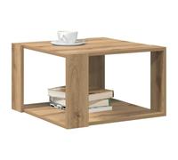 vidaXL Coffee Table Artisan Oak 51.5 x 51.5 x 30 cm Engineered Wood, Stylish Living Room Coffee Table, Modern Engineered Wood Square, Practical Indoor Low, Elegant Decorative Furniture