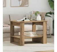 vidaXL Coffee Table Artisan Oak 72 x 50 x 50 cm Engineered Wood, Modern Rectangular Coffee Table, Durable Home Decor Surface, Minimalist Design Furniture for Living Room Centerpiece