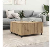 vidaXL Coffee Table Artisan oak 75 x 75 x 38 cm Engineered wood