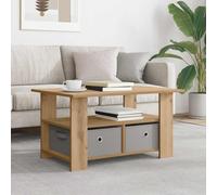 vidaXL Coffee Table Artisan Oak 77 x 55 x 42 cm Engineered Wood
