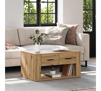 vidaXL Coffee Table Artisan Oak 80 x 50 x 40 cm Engineered Wood
