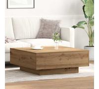vidaXL Coffee Table Artisan Oak 80 x 80 x 31 cm