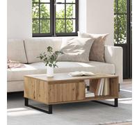vidaXL Coffee Table Artisan Oak 90 x 60 x 35 cm Engineered Wood, Stylish Coffee Table, Modern Living Room, Wooden Accent, Durable Engineered Wood, Contemporary Design Furniture