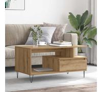 vidaXL Coffee Table Artisan Oak 90x49x45 cm Engineered Wood