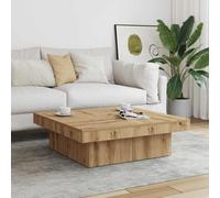 vidaXL Coffee Table Artisan Oak 90x90x28 cm Engineered Wood