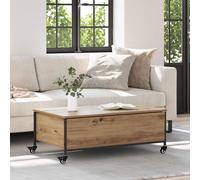 vidaXL Coffee Table Artisan Oak 91 x 55 x 32 cm Engineered Wood