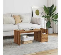 vidaXL Coffee Table Artisian Oak 90x45x35 cm Engineered Wood
