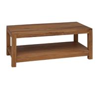vidaXL Coffee Table Beige 100 x 50 x 40 cm Solid Teak Wood, Living Room, Rustic