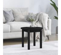 (black, Ã? 45 x 40 cm) vidaXL Solid Wood Pine Coffee Table End Table Multi Colours Ø 45x40/Ø 55x45 cm
