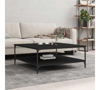 vidaXL Coffee Table Black 100x100x40 cm Engineered Wood