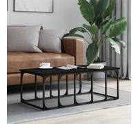vidaXL Coffee Table Black 100x50x35.5 cm Engineered Wood