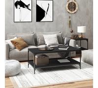 vidaXL Coffee Table Black 100x50x40 cm Engineered Wood UK NEW