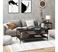 vidaXL Coffee Table Black 100x50x40 cm Engineered Wood UK NEW