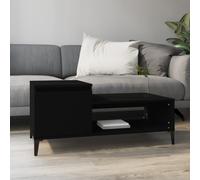 Vidaxl Coffee Table Black 100X50X45 Cm Engineered Wood, Black