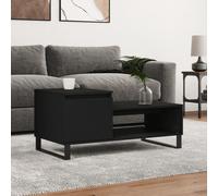 (black) vidaXL Coffee Table Side Table End Accent Telephone Sofa Table Engineered Wood