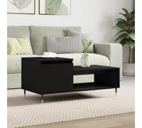 (black) vidaXL Coffee Table Side Table End Accent Telephone Sofa Table Engineered Wood