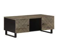vidaXL Coffee Table Black 100x54x40 cm Solid Wood Mango, side table, living room
