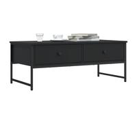 vidaXL Coffee Table Hall Tea Side End Table Sofa Table Black Engineered Wood