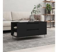 vidaXL Coffee Table Black 102x44.5x50 cm Engineered Wood