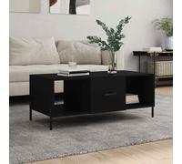 vidaXL Coffee Table Black 102x50x40 cm Engineered Wood 03 UK HOT