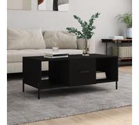 vidaXL Coffee Table Black 102x50x40 cm Engineered Wood