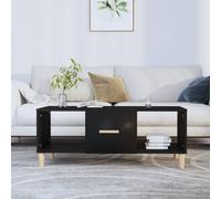 vidaXL Coffee Table Black 102x50x40 cm Engineered Wood