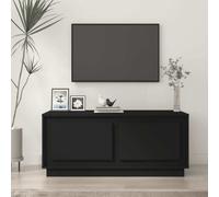 vidaXL Coffee Table Black 102x50x44 cm Engineered Wood UK HOT
