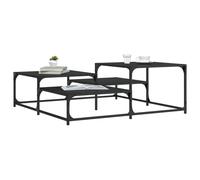 vidaXL Coffee Table Black 107x107x40 cm Engineered Wood