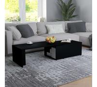 vidaXL Coffee Table Black 150x50x35 cm Engineered Wood