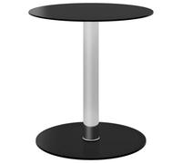 Coffee Table Black 40 cm Tempered Glass