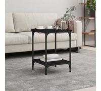 vidaXL Coffee Table Black 40x40x55 cm Engineered Wood