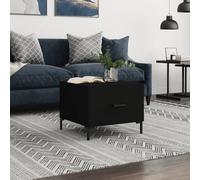 vidaXL Coffee Table Black 50x50x40 cm Engineered Wood