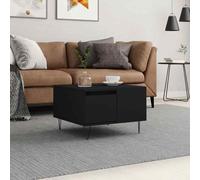 vidaXL Coffee Table Black 55x55x36.5 cm Engineered Wood 01 UK HOT