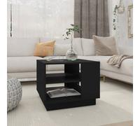 Vidaxl Coffee Table Black 55X55X43 Cm Engineered Wood