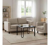 VidaXL Coffee Table Black 59 X 59 X 45 Cm Engineered Wood