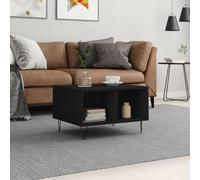 (black) vidaXL Coffee Table Side Table End Accent Telephone Sofa Table Engineered Wood