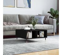 vidaXL Coffee Table Black 60x60x30 cm Engineered Wood