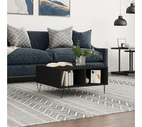 (black) vidaXL Coffee Table Side Table Telephone Table Grey Sonoma Engineered Wood