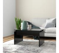 vidaXL Coffee Table Black 68x50x38 cm Engineered Wood