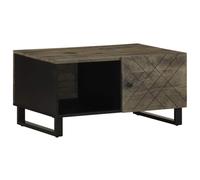 Coffee Table Black 80x50x40 cm Solid Wood Mango side table vidaXL