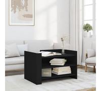 vidaXL Coffee Table Black 80x50x50 cm Engineered Wood NEW
