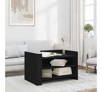 vidaXL Coffee Table Black 80x50x50 cm Engineered Wood UK