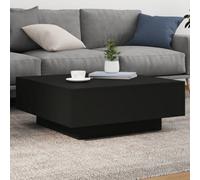 (black, 80 x 80 x 31 cm) vidaXL Coffee Table Hallway Accent Side Table Sofa End Table Engineered Wood
