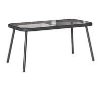 VidaXL Coffee Table Black 90 X 45 X 43 Cm Poly Rattan