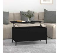 (black, 90 x 44.5 x 45 cm) vidaXL Coffee Table Engineered Wood Side Table Multi Colours 60/90x44.5x45 cm
